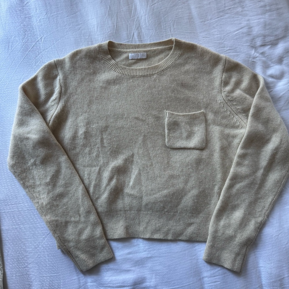 Sablyn Cream Cashmere Sweater